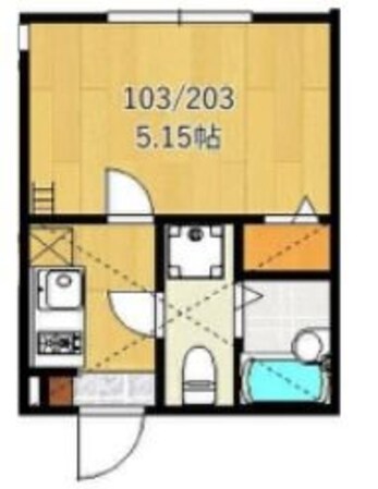 アザーレ・パッシオ生田弐番館の物件間取画像